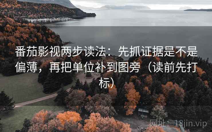 番茄影视两步读法:先抓证据是不是偏薄,再把单位补到图旁(读前先打标) 番茄影视两步读法:先抓证据是不是偏薄,再把单位补到图旁(读前先打标)